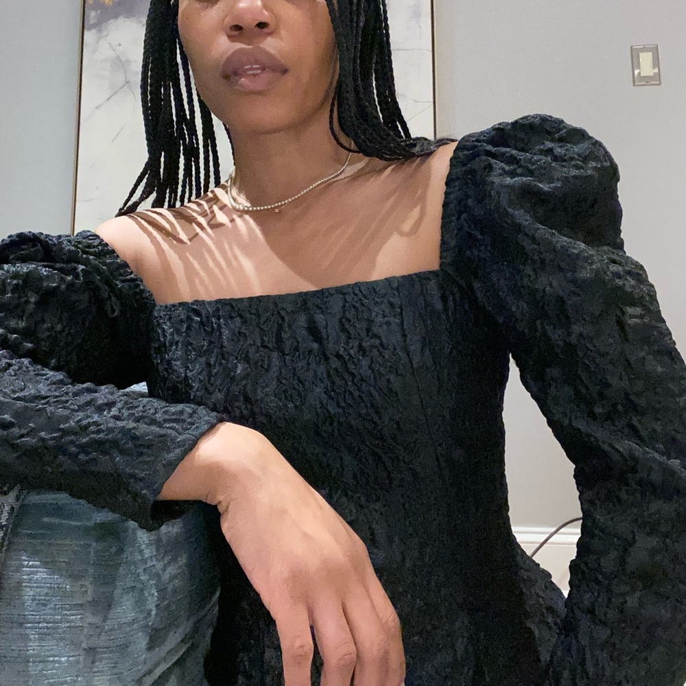 & Other Stories Square Neck Jacquard Top
Black Size 4 worn twice